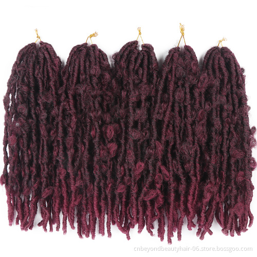 Butterfly Locs Crochet Hair Colors Pre-looped Bob Distressed Faux Locs Crochet Braids Soft Butterfly Loc Braiding Hair Synthetic